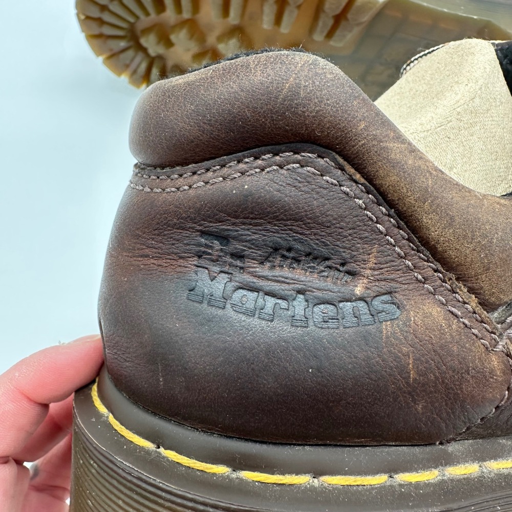 Vintage Dr. Martens Doc 10940 Size M8 / W9 in Grizzly Chunky Brown Leather Y2K - Picture 4 of 11